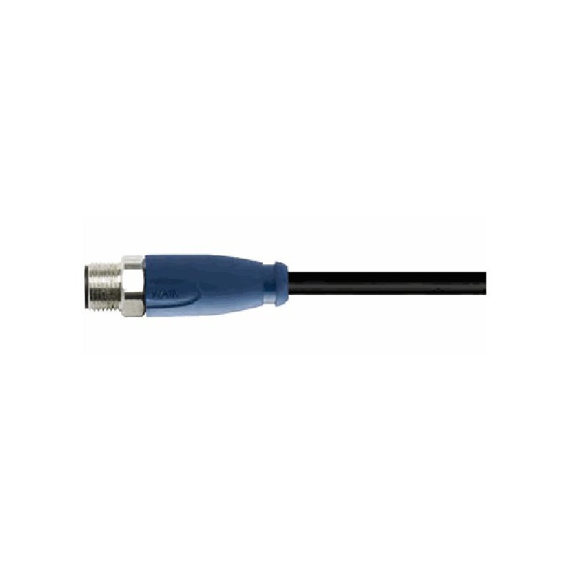 Connecteur mâle M12S, 3 pol., codage A IP67, 4A, non-blindé